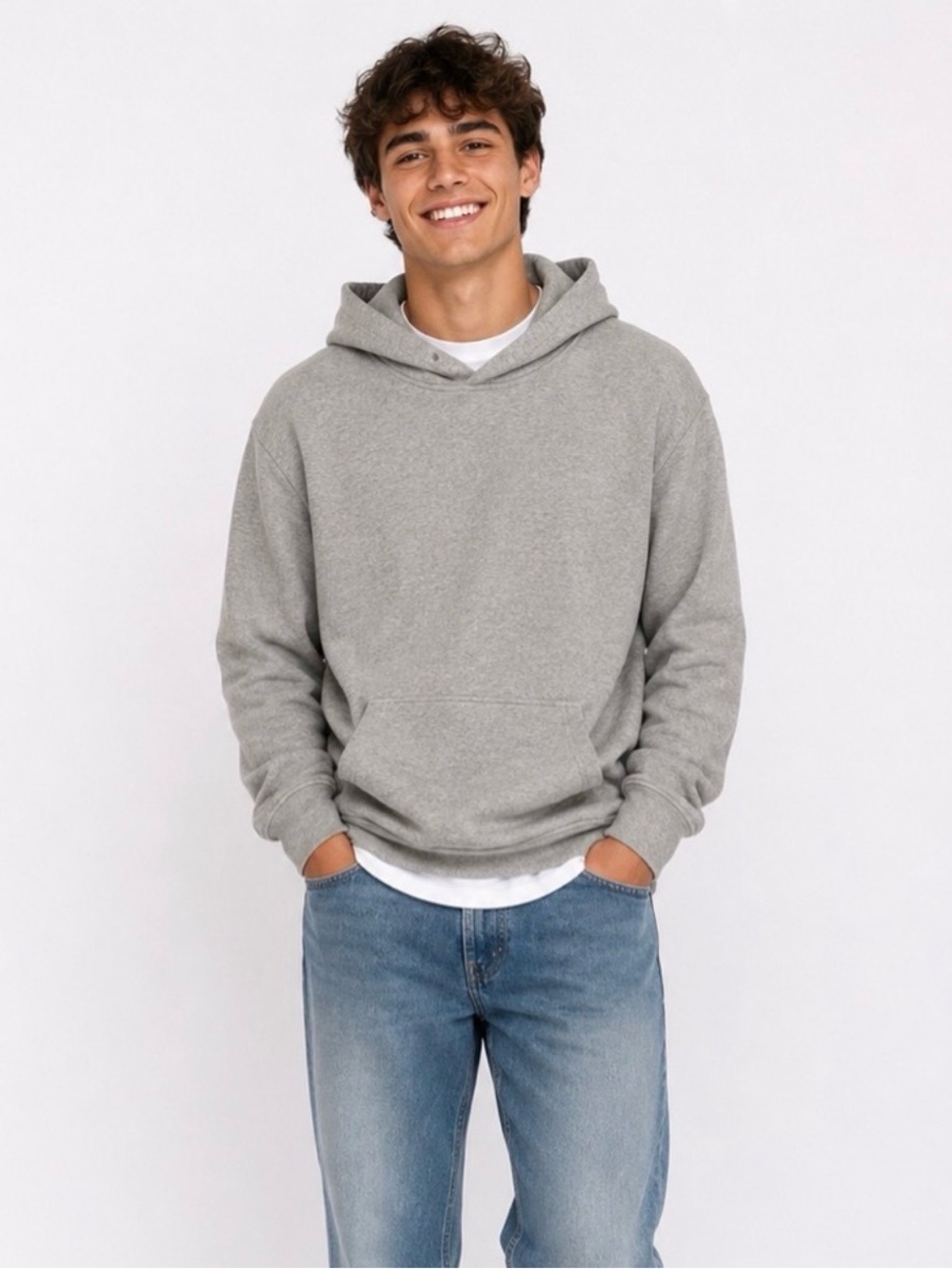GAP Men's Heather Gray Hoodie
